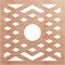 Ekena Millwork Chevron Wood Fretwork Pierced Ceiling Medallion, Cherry, 36"OD x 9 3/8"ID x 1/4"T CMWP36X36X0250CHCH - alternate 1